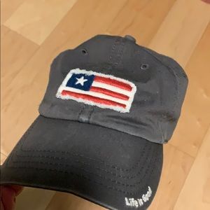 Life Is Good American Flag hat